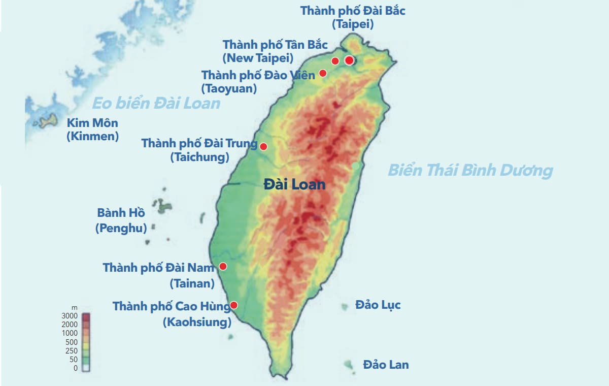 Bản đồ Đài Loan 1