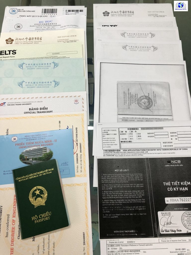 Hướng dẫn hồ sơ xin visa du học Đài Loan 2