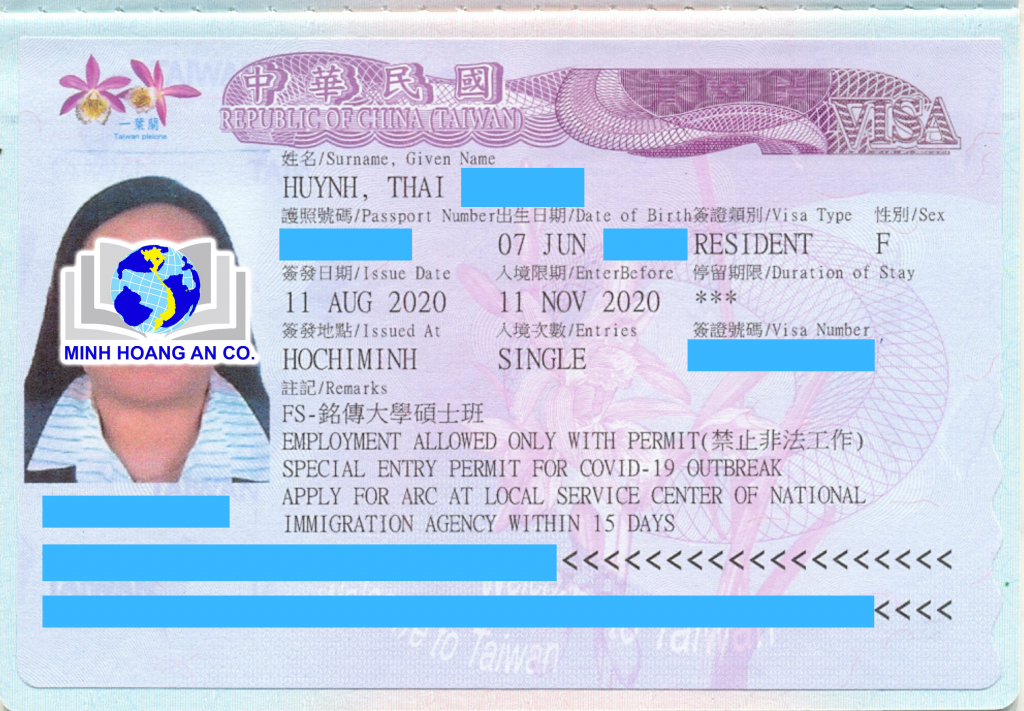 Một số visa du học Đài Loan mới nhất dành cho du học sinh 4