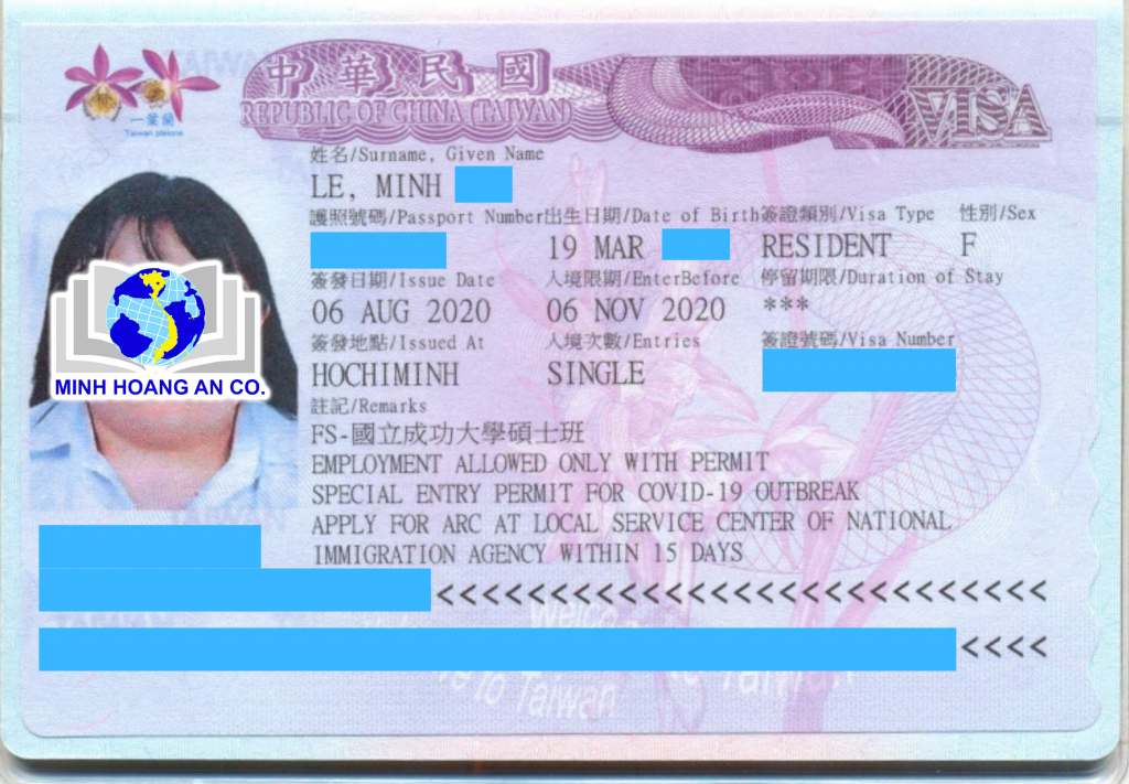 Một số visa du học Đài Loan mới nhất dành cho du học sinh 5