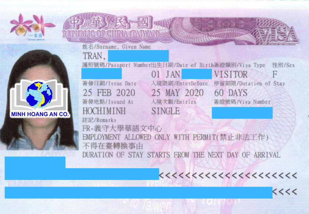 Một số visa du học Đài Loan mới nhất dành cho du học sinh 7