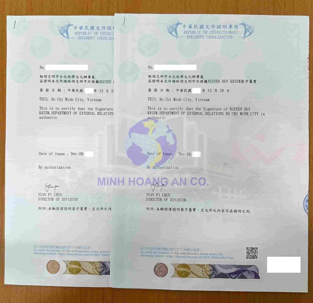 Chứng thực giấy tờ Du học 2